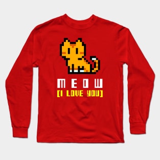 Meow I love you Long Sleeve T-Shirt